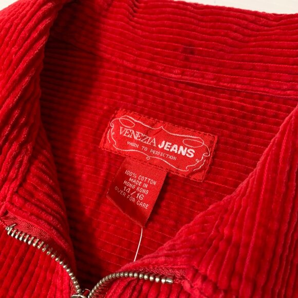 Venezia Jeans Corduroy Full Zip Light Jacket Women's XL - Picture 4 of 4